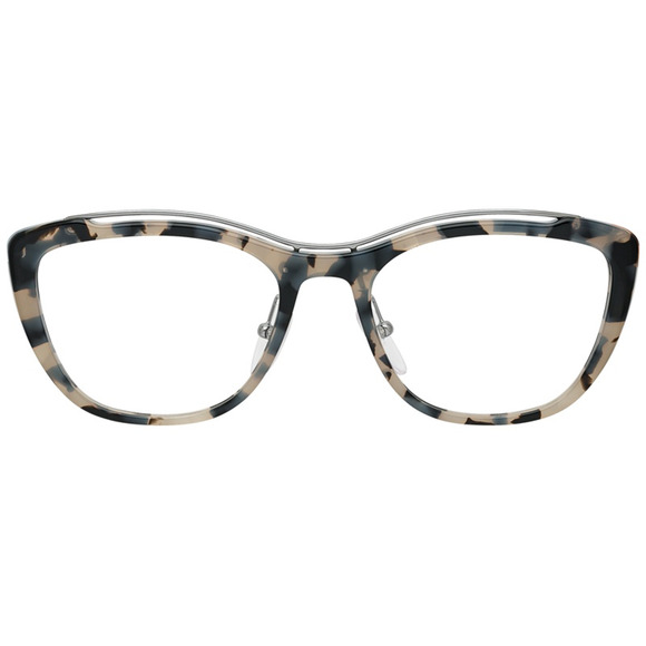 Prada VPR04V Optical Frames Conceptual Cat Eye Eyeglass Grey Havana